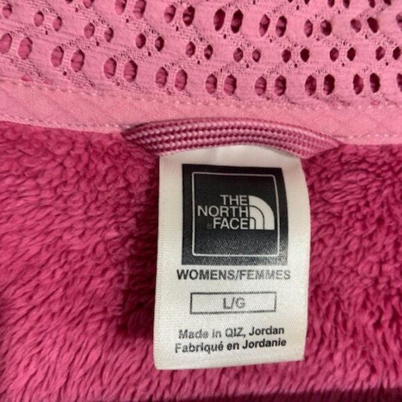 North Face Pink Soft 1/4 Zip Women's Gorpcore Fleece Jacket - Size L - Picture 5 of 7